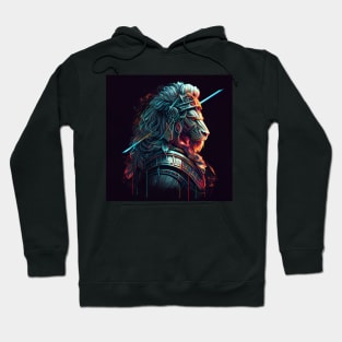 Armored Lion King Warrior Hoodie